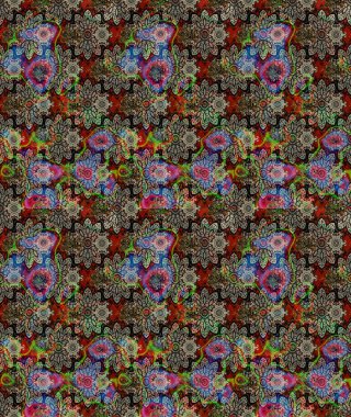 Raster Güzel kumaş deseni. Çiçek arkaplan ile soyut zarafet çizim deseni.