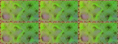 Raster dikişsiz çiçek deseni. Vadinin çiçekleri yeşil ve nötr renklerde.