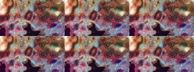 Kahverengi renkli bitkilerden oluşan parlak çiçekli çizim deseni.