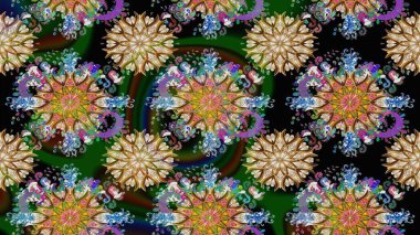 Nazik, narin çiçek arkaplanı. Siyah ve kahverengi renkte çiçekler. Raster çiçek desenli ve çiçekli..