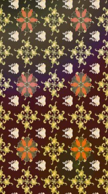 Paketleme, tekstil, duvar kâğıdı için çiçek eskizi. Yumuşak pamuk tasarımı. Yumuşak fayans. Klasik çiçek desenli. Raster taze dokusu.