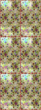 Renkli Yaz Temalı Kusursuz Arkaplan. Modaya uygun kumaş deseni. Sevimli çiçek raster deseni. Düz Çiçek Elementleri Tasarımı.