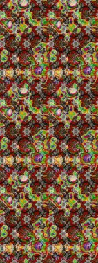 Şirin çiçekli, desenli, rengarenk eskiz deseni. Tekstil için suluboya eskiz deseni. El çizimi çiçek çizimi deseni (fayans)).