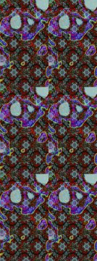 Küçük çiçekte güzel bir çiçek deseni var. Raster deseni. Çiçekli çiçek deseni, suluboya..