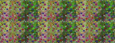 Klasik çiçek desenli. Sarma, tekstil ve duvar kâğıdı için kusursuz çiçek arkaplanı. Yumuşak fayans. Raster 'ın taze dokusu. Yumuşak pamuk tasarımı.