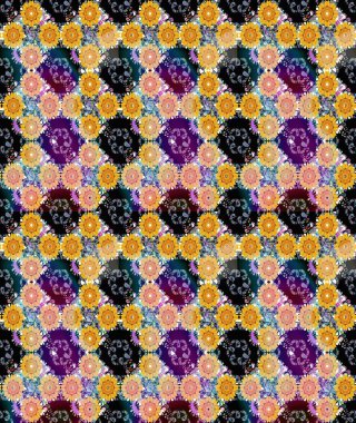 Çiçek desenli eskiz. Düz Çiçek Elementleri Tasarım Raster illüstrasyonu. Sarı renkli çiçekler. Renkli Bahar Teması çizim şablonu.