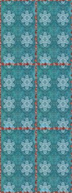 Suluboya kusursuz desen. Çiçekler suluboya tarzında mavi ve nötr renklerde. Çiçek izi.