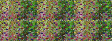 Klasik çiçek desenli. Sarma, tekstil ve duvar kâğıdı için kusursuz çiçek arkaplanı. Yumuşak fayans. Raster 'ın taze dokusu. Yumuşak pamuk tasarımı.