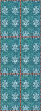 Suluboya kusursuz desen. Çiçekler suluboya tarzında mavi ve nötr renklerde. Çiçek izi.