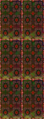 Kusursuz bir geçmişi var. Eski usul. Kumaş, tekstil, duvar kağıdı baskısı için. Raster illüstrasyonu. Raster. Tomurcukları çiçekli sevimli çiçek deseni..