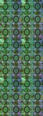 Klasik klasik klasik arka plan. Yeşil renklerde, altın elementlerle kusursuz desen. Kusursuz klasik raster altın desenli. Raster illüstrasyonu. Geleneksel oryantasyon süsü.