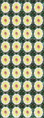 Parlak renkli çiçekleri ve yeşil ve nötr renklerde yaprakları olan harika bir çiçek deseni. Moda baskıları için zarif bir şablon. Modern çiçek arkaplanı. Halk stili.