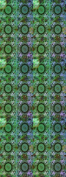 Klasik klasik klasik arka plan. Yeşil renklerde, altın elementlerle kusursuz desen. Kusursuz klasik raster altın desenli. Raster illüstrasyonu. Geleneksel oryantasyon süsü.