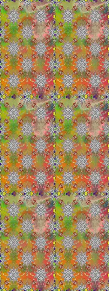 Renkli Bahar Temalı Kusursuz Arkaplan. Kusursuz bir mahsul. Düz Çiçek Elementleri Tasarımı. Raster Şirin kumaş deseni.