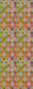 Renkli Bahar Temalı Kusursuz Arkaplan. Kusursuz bir mahsul. Düz Çiçek Elementleri Tasarımı. Raster Şirin kumaş deseni.