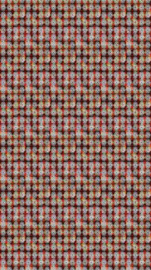 Kumaş desenli papatya çiçeği detayı. Gri renkli çiçekler.