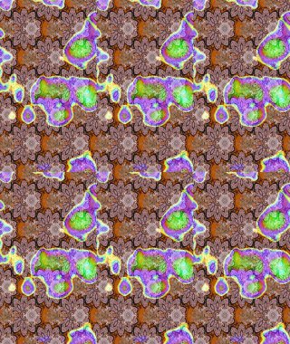 Tarafsız renklerde yaprakları olan yabani çiçekler. Raster illüstrasyonu. Eskiz arkaplan modeli. Suluboya, elle çizilmiş.