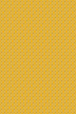 Barok tarzında altın çiçekli süs. Damask kusursuz yinelenen arkaplan. Renklerdeki altın element. Doku arkaplanı üzerine altın duvar kağıdı.