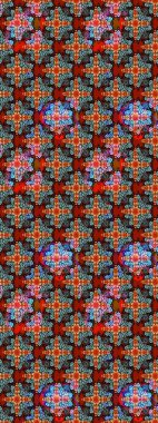 Renkli Bahar Teması eskiz kalıbı. Raster illüstrasyonundaki çiçek desenli çizim. Düz Çiçek Elementleri Tasarımı. Güzel kumaş deseni.