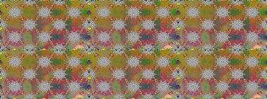 Çiçeklerle kusursuz desen. El çizimi. Suluboya çizimi. Gri ve kahverengi renkte çiçekler.