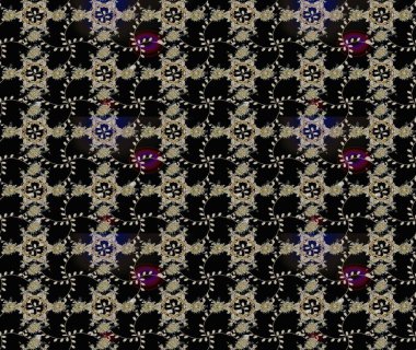 Çiçekli karalama şeklinde Raster çiçek deseni. Nazik, narin çiçek arkaplanı. Siyah renkte çiçekler.