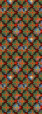 Raster illüstrasyonundaki çiçek desenli çizim. Güzel kumaş deseni. Renkli Bahar Teması eskiz kalıbı. Düz Çiçek Elementleri Tasarımı.