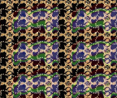 Düz Çiçek Elementleri Tasarımı. Renkli Bahar Teması eskiz kalıbı. Siyah renkli çiçekler. Sevimli çiçek raster deseni.