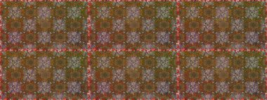 Güzel kumaş deseni. Raster suluboya deseni, narin çiçekler, kahverengi çiçekler, tebrik kartı şablonu..