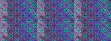 Çiçek deseni. Raster illüstrasyonu. Chichi 'nin kumaş kalıbını çiz. Renkli Bahar Teması eskiz kalıbı. Düz Çiçek Elementleri Tasarımı.