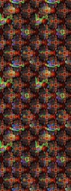 Kahverengi ve siyah renkli çiçekler. Düz Çiçek Elementleri Tasarımı. Raster illüstrasyonundaki çiçek desenli çizim. Renkli Yaz Teması çizim şablonu.