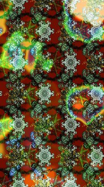 Raster. Renkli Bahar Teması eskiz kalıbı. Düz Çiçek Elementleri Tasarımı.