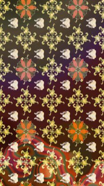 Raster resim. Çiçek desenli çiçek ve yaprakları ile. Sevimli küçük çiçek desenle.