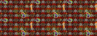 Çiçekli eskiz deseni. Suluboya çizimi. El çizimi. Kahverengi ve kırmızı renkte çiçekler.