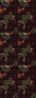 Klasik taslak çizimi. Çiçeksel kahverengi, gri ve siyah çizim desenleri. Raster çiçek izi..