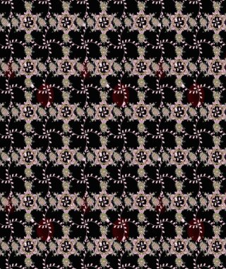 Raster Illustrasyon 'daki Çiçek Deseni' nin son moda çizimi. Güzel kumaş deseni. Renkli Yaz Temalı eskiz kalıbı. Düz Çiçek Elementleri Tasarımı.