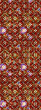 Küçük çiçekteki sevimli çiçek deseni. Raster illüstrasyonu. Çizim.