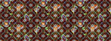 Gri renkli çiçekler. Tropik çiçek desenleri. Raster illüstrasyonu.