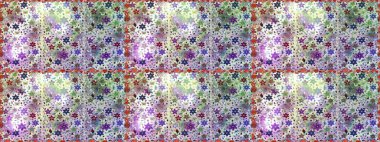 Tarafsız ve gri renklerde çiçekler. Düz Çiçek Elementleri Tasarım Raster illüstrasyonu. Çiçeksiz desenli arka plan. Renkli Bahar Teması Kusursuz Arkaplan.