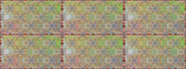 Raster illüstrasyonu. Düz Çiçek Elementleri Tasarımı. Renkli Bahar Temalı Kusursuz Arkaplan. Tarafsız ve gri renklerde zarif çiçekli suluboya.