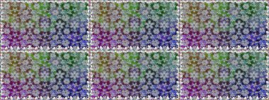 Çocuksu tasarım. El çizimi çiçekli, pürüzsüz bir desen. Tekstil, kumaş, ambalaj, hatıra defteri için hoş bir çiçek arkaplanı. Gri arkaplanda.