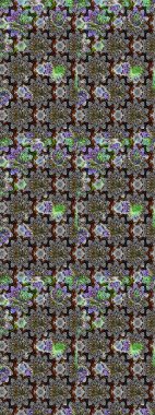 Flower eskiz arka planı. Raster illüstrasyonu. Çiçek deseni. Şatafatlı bahar bahçesi dokusu.