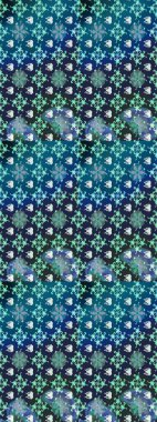 Renkli Yaz Temalı eskiz kalıbı. Modaya uygun kumaş deseni. Düz Çiçek Elementleri Tasarımı. Sevimli çiçek raster deseni.