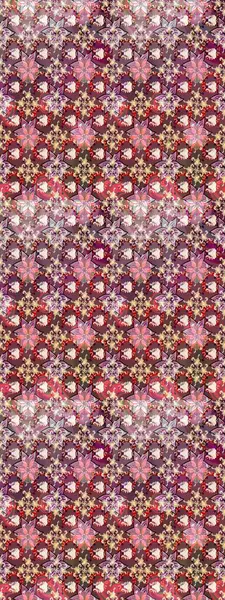 Raster illüstrasyonundaki çiçek desenli çizim. Suluboya tarzında kahverengi renkte çiçekler.