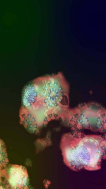 Raster illüstrasyonu. Düz Çiçek Elementleri Tasarımı. Çiçek desenli çizim. Asya tekstil tarzında. Güzel kumaş deseni. Renkli Bahar Teması çizim şablonu.