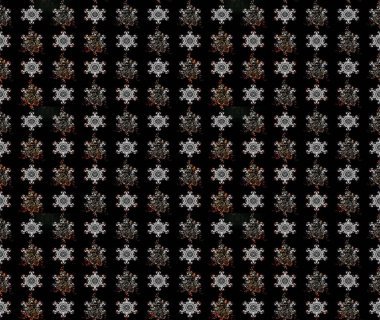 Raster illüstrasyonu. Düz Çiçek Elementleri Tasarımı. Renkli Bahar Teması eskiz kalıbı. Asya tekstil tarzında. Çiçek desenli çizim. Güzel kumaş deseni.