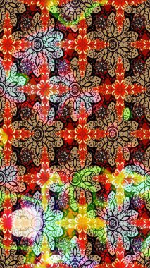 Suluboya çizim kalıbı. Çiçeğin suluboya çizimlerinin mükemmel deseni. Dekorasyon ve tasarım için güzel bir desen. Eski model. Raster illüstrasyonu. Moda yazdırma.