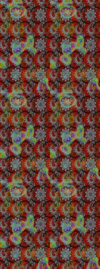 Gri ve kırmızı el çizimi desen. Raster deseni. Karalama çiçekleri çizim kalıbı. Sanat ilham verici ve kırmızı stil çiçekler ve arkaplan bırakır.