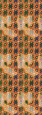 Barok tarzında kusursuz bir doğulu süsü. Raster geleneksel turuncu renklerde altın pürüzsüz desen.