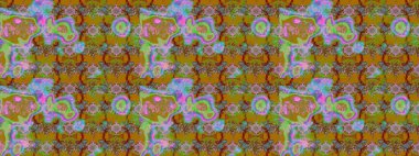 Kahverengi renkli çiçekler. Hediye ambalaj kağıdı, tebrik kartları, posterler ve pankart tasarımı. Raster düz çiçek çizim deseni.