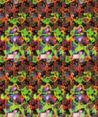 Düz Çiçek Elementleri Tasarım Raster illüstrasyonu. Yeşil renkli çiçekler. Renkli Bahar temalı eskiz kalıbı. Çiçekli çiçek deseni, suluboya..